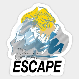 The political great escape sticker Sticker